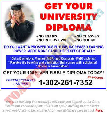 toastedspam.com aboot.biz 0001 - 2004-06-25	diploma juglebby.biz - www.aboot.biz/d18.html mailto:5a60dfc3a150959d33cbf50358b9a167-851048@owner.gandi.net 501-635-8122