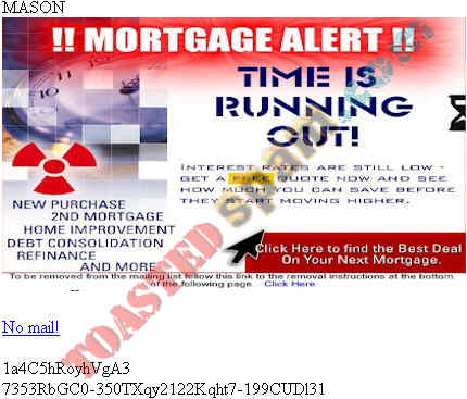 toastedspam.com bannedcd.org lead2345_0003 - 2003-03-27	mortgage - bannedcd.org/lead2345
